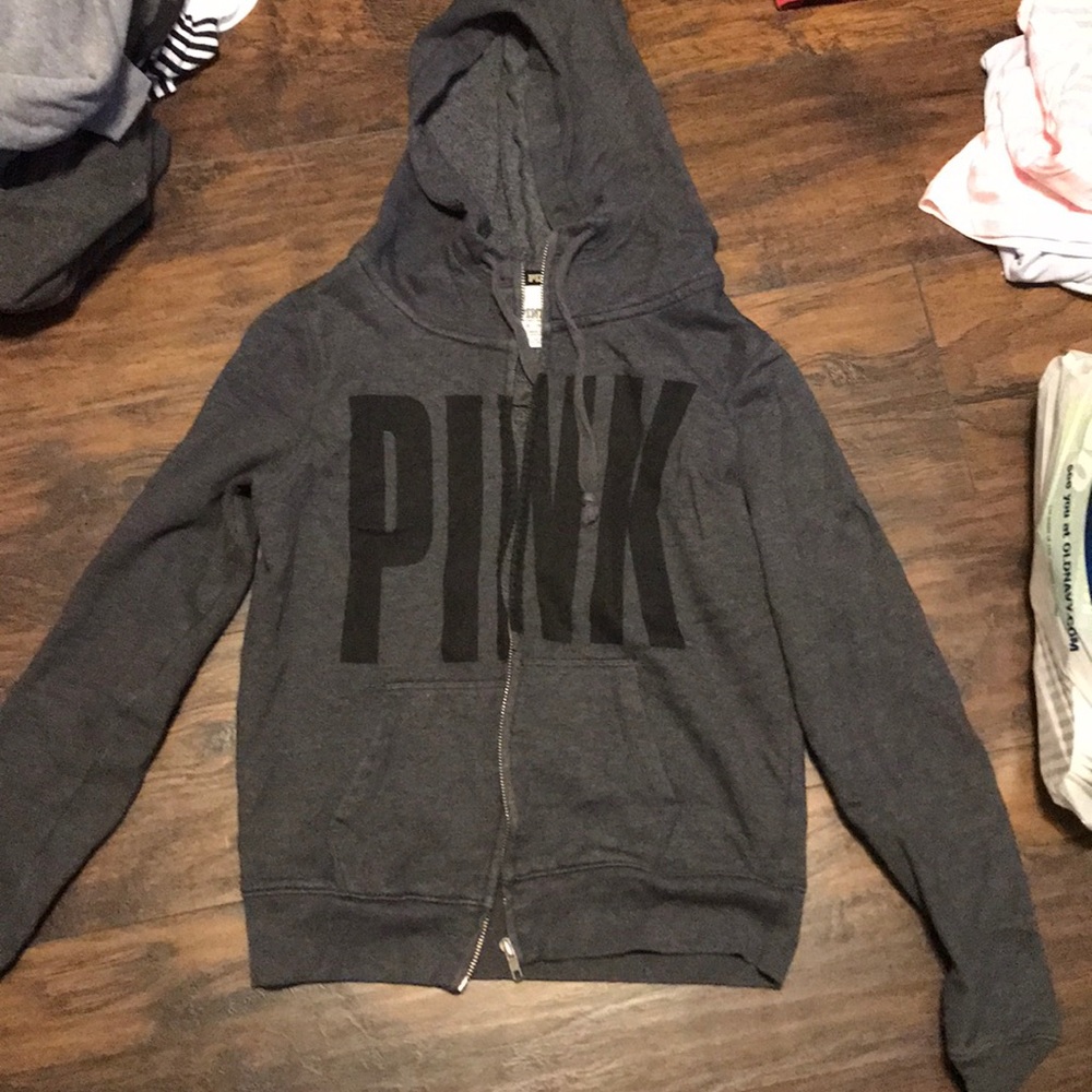 PINK Zip Up hoodie
